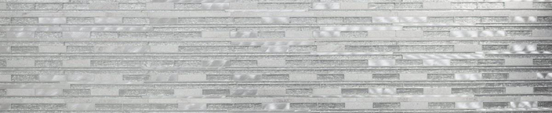 Mosaic tile kitchen splashback translucent aluminum white silver black composite glass mosaic Crystal stone aluminum white silver MOS49-GV64_f