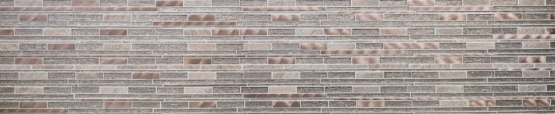Hand sample mosaic tile tile mirror translucent aluminum beige copper composite glass mosaic Crystal stone aluminum beige copper MOS49-GV74_m