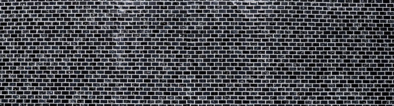 Hand-painted mosaic tile Tile backsplash Translucent black Brick Glass mosaic Crystal stone black MOS87-b1128_m