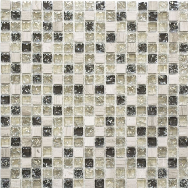 Hand-painted mosaic tile Translucent gray-green Glass mosaic Crystal stone gray-green MOS92-1052_m