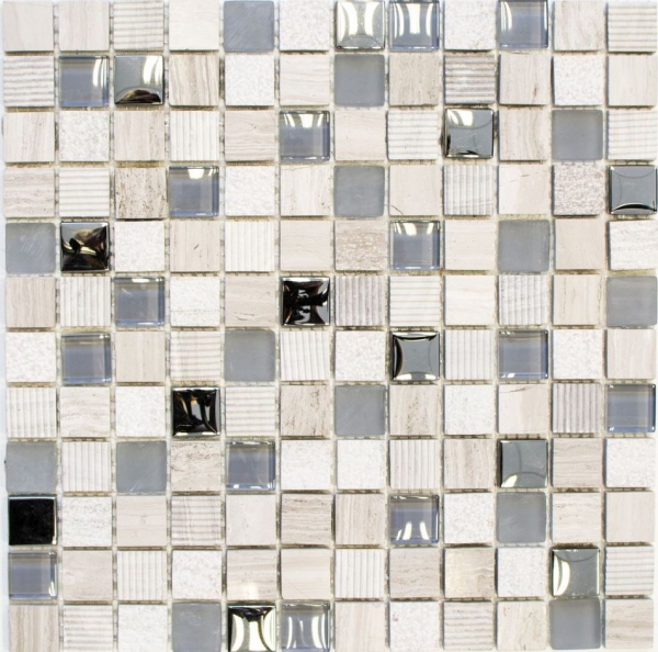 Hand sample mosaic tile Tile mirror translucent light gray silver Glass mosaic Crystal stone EP light gray silver MOS92-HQ20_m