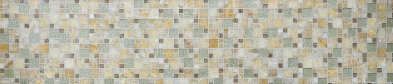 Mosaic tile kitchen splashback translucent amber gold combination glass mosaic crystal stone onyx elegance gold MOS88-MC649_f