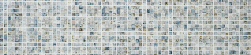 Natural stone glass mosaic mosaic tiles cream light gray anthracite blue-gray greenish tile backsplash wall cladding - MOS94-2505