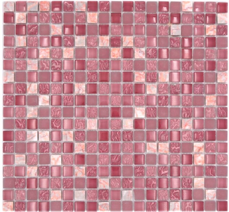 Glass mosaic natural stone mosaic tile marble rose pink BATH WC kitchen WALL tile backsplash - MOS92-1002