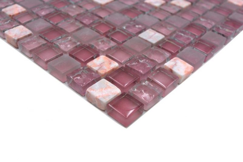 Glass mosaic natural stone mosaic tile marble rose pink BATH WC kitchen WALL tile backsplash - MOS92-1002