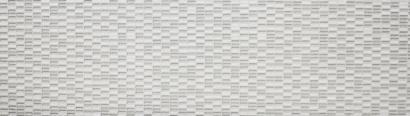 Rectangular mosaic tiles glass mosaic white carrara look quarry glass natural stone tile backsplash bathroom kitchen WC - MOS87-1401