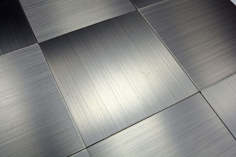 self-adhesive mosaic tile ALU silver metal tile backsplash kitchen backsplash MOS200-22M100
