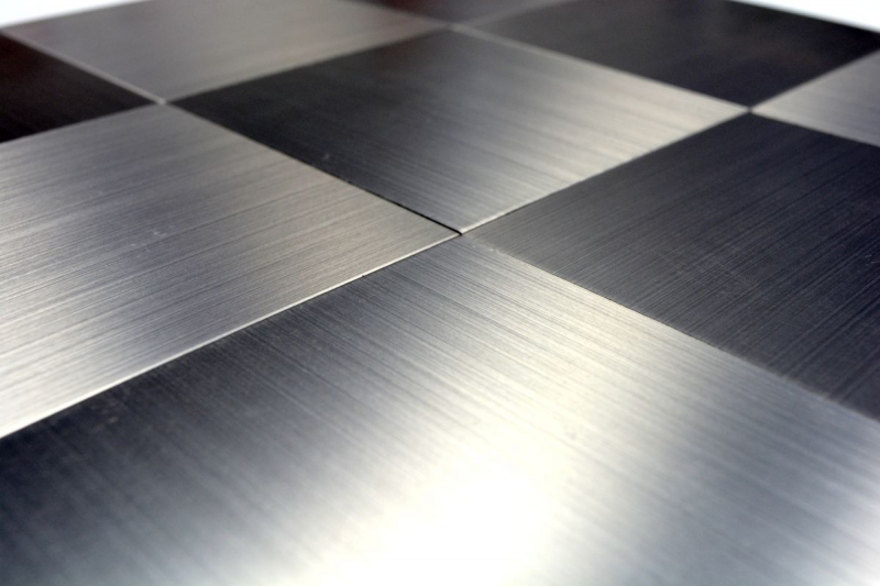 self-adhesive mosaic tile ALU silver metal tile backsplash kitchen backsplash MOS200-22M100