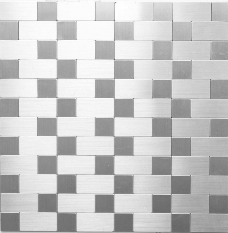 Hand pattern mosaic tile tile mirror self-adhesive aluminum silver metal combination metal MOS200-4MM87_m