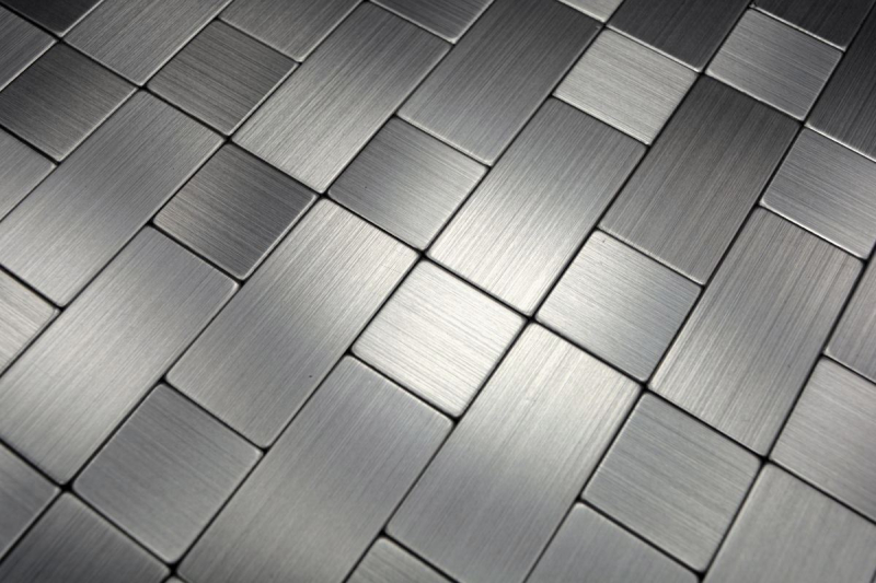 Hand pattern mosaic tile tile mirror self-adhesive aluminum silver metal combination metal MOS200-4MM87_m