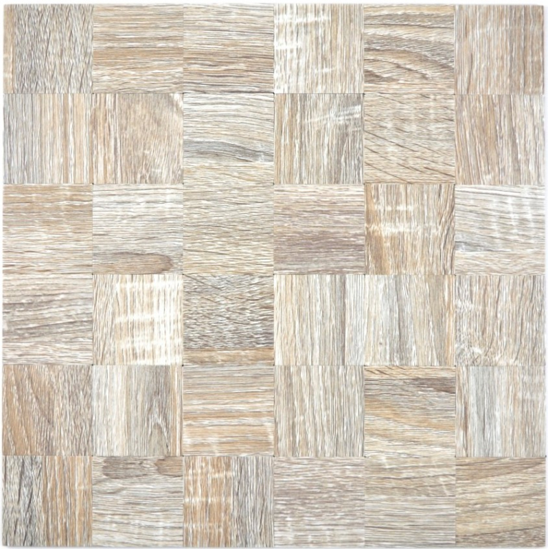 Hand sample tile mirror mosaic tile self-adhesive aluminum light gray metal wood look light MOS200-2222_m