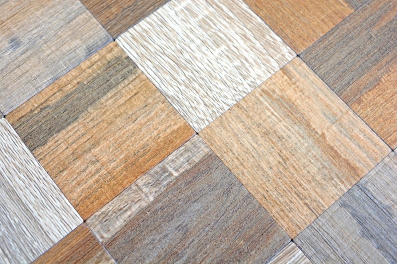 self-adhesive mosaic tile ALU gray beige metal wood look MOS200-2422