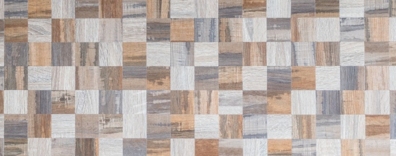 self-adhesive mosaic tile ALU gray beige metal wood look MOS200-2422