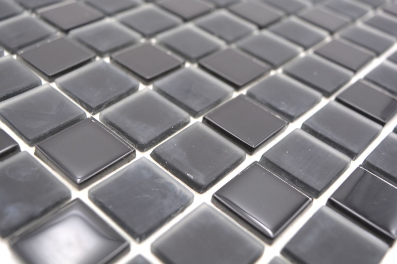 self-adhesive glass mosaic mosaic tile matt black tile backsplash kitchen backsplash MOS200-4CM22