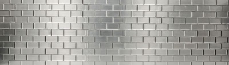 self-adhesive mosaic vinyl adhesive foil Metro silver tile backsplash kitchen backsplash decor