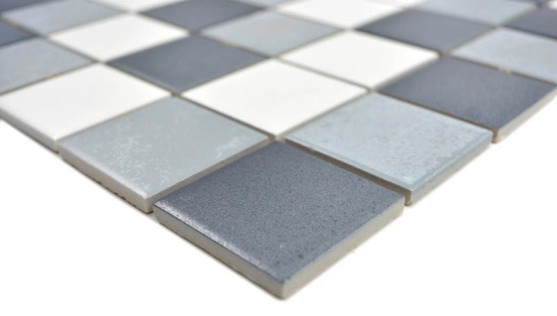Hand sample ceramic mosaic tile backsplash antique white gray anthracite wall tile kitchen bathroom tile MOS14-0123_m