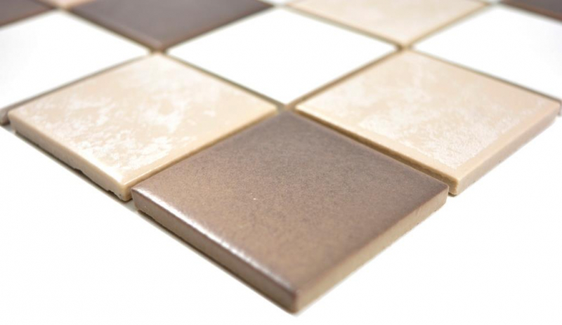 Mosaic antique white beige brown wall tile kitchen tile backsplash MOS14-1213_f