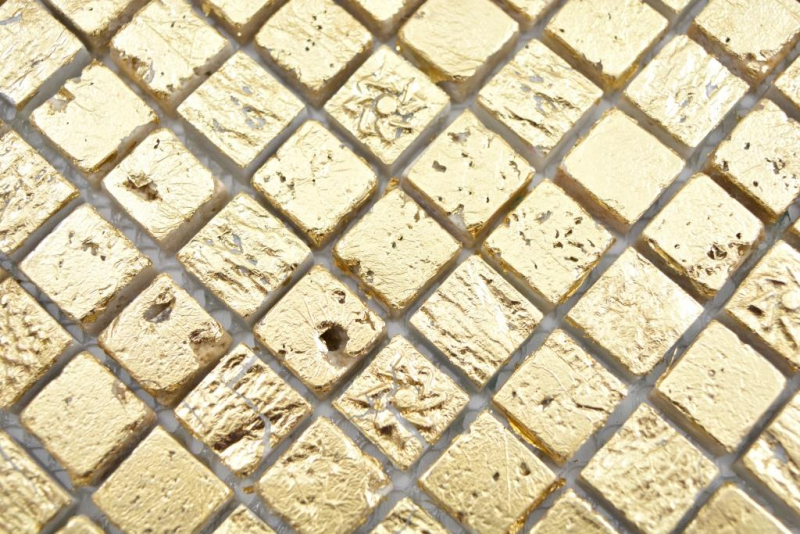 Mosaic stone resin gold wall tile backsplash kitchen bathroom MOS88-0707_f