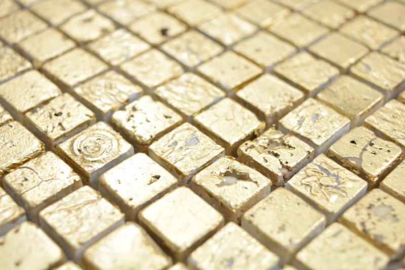 Mosaic stone resin gold wall tile backsplash kitchen bathroom MOS88-0707_f