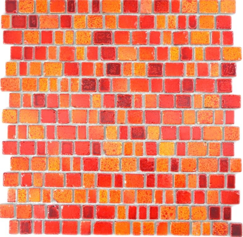 Transparent crystal mosaic glass mosaic red wall tile backsplash kitchen bathroom_f | 10 mosaic mats