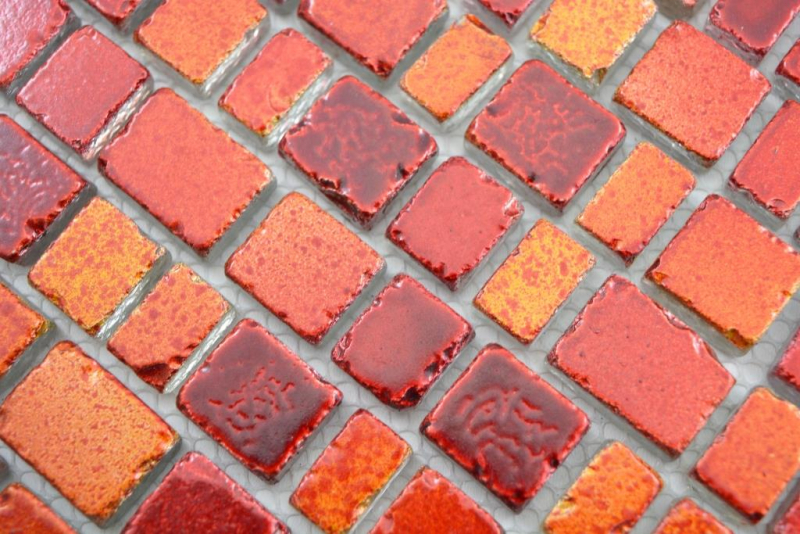 Transparent crystal mosaic glass mosaic red wall tile backsplash kitchen bathroom_f | 10 mosaic mats
