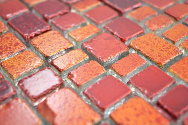 Transparent crystal mosaic glass mosaic red wall tile backsplash kitchen bathroom_f | 10 mosaic mats