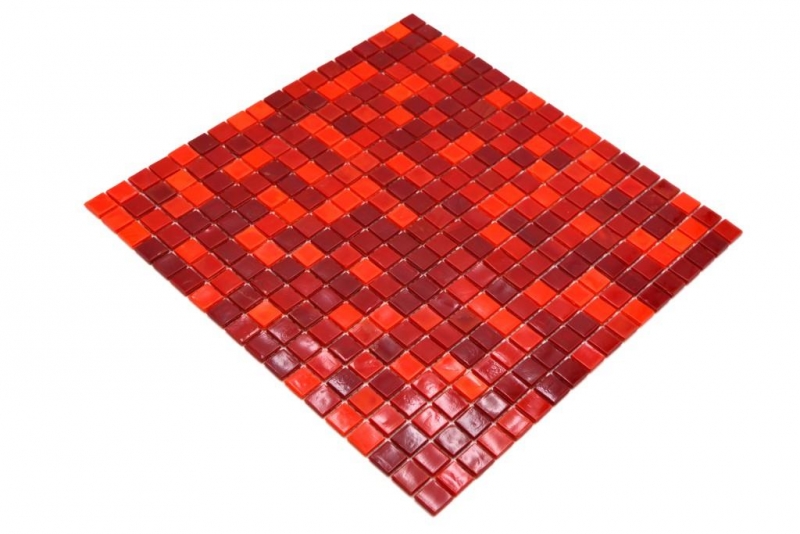 Glass mosaic mosaic tiles orange red wall tile backsplash kitchen backsplash 58-0009