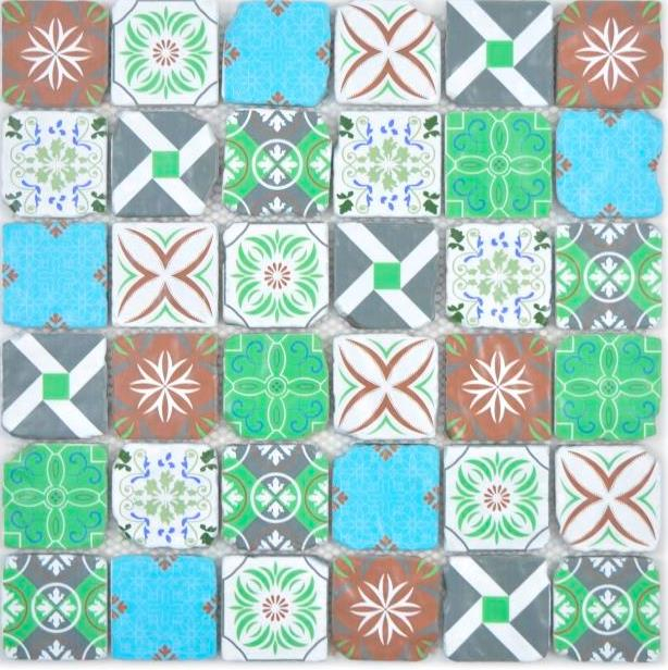 Hand pattern transparent crystal glass mosaic retro wall tile backsplash kitchen bathroom MOS160-0909_m