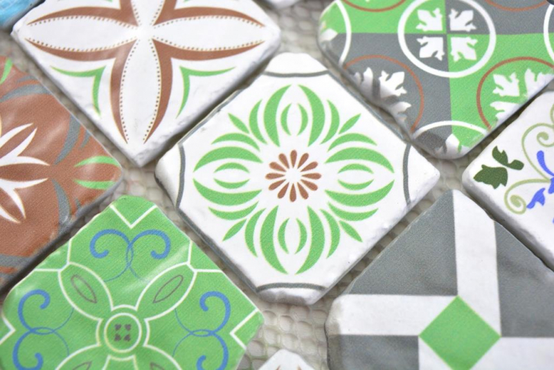 Hand pattern transparent crystal glass mosaic retro wall tile backsplash kitchen bathroom MOS160-0909_m
