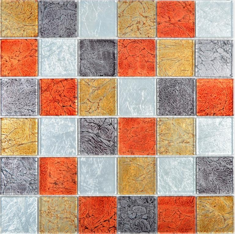 Hand pattern transparent crystal glass mosaic gold silver black red structure wall tile backsplash kitchen bathroom MOS73-71739_m