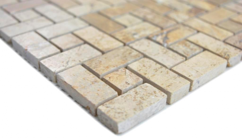 Marble mosaic wheel stone chocolate polished mosaic tile wall backsplash kitchen bathroom MOS88-B13_f