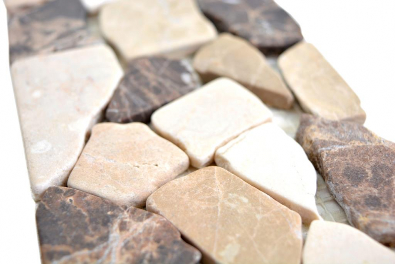 Marble border border Castanao cream beige brown natural stone border wall bathroom kitchen floor sauna WC - MOSBOR-CB15