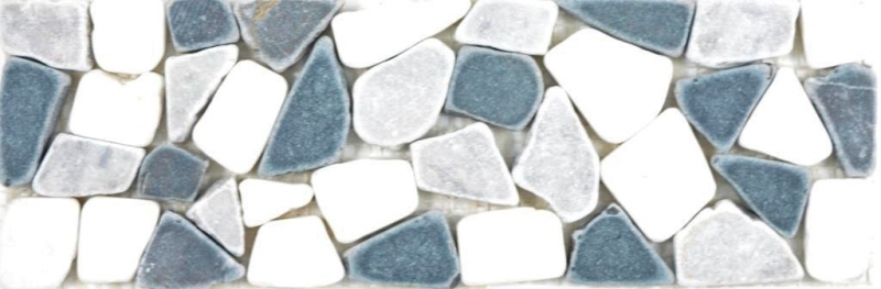 Marble border border gray white black anthracite natural stone border wall bathroom kitchen floor WC sauna - MOSBOR-GW19
