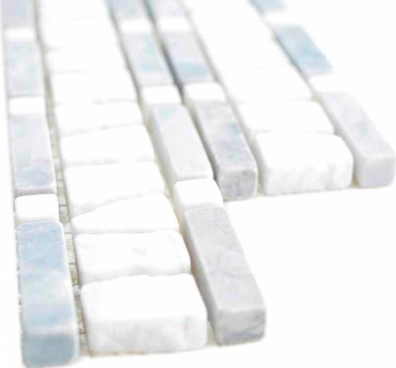 Marble border border gray light gray silver white cream natural stone border floor wall kitchen toilet sauna bathroom - MOSBOR-GW03