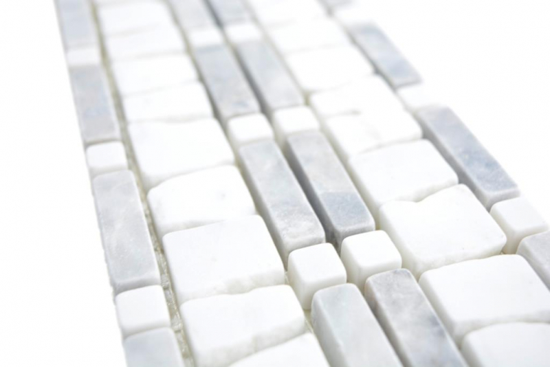 Marble border border gray light gray silver white cream natural stone border floor wall kitchen toilet sauna bathroom - MOSBOR-GW03