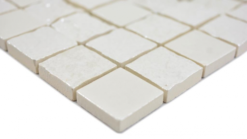 Hand sample ceramic mosaic Baku white mosaic tile wall tile backsplash kitchen bathroom MOS14-0001_m