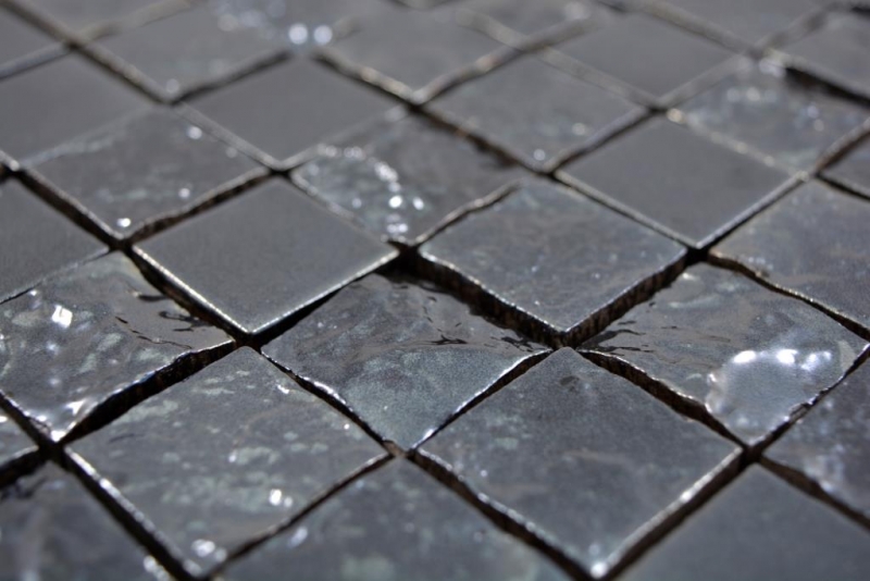 Ceramic mosaic tile exclusive Japan graphite black wall tile backsplash kitchen bathroom WC - MOS18-0303