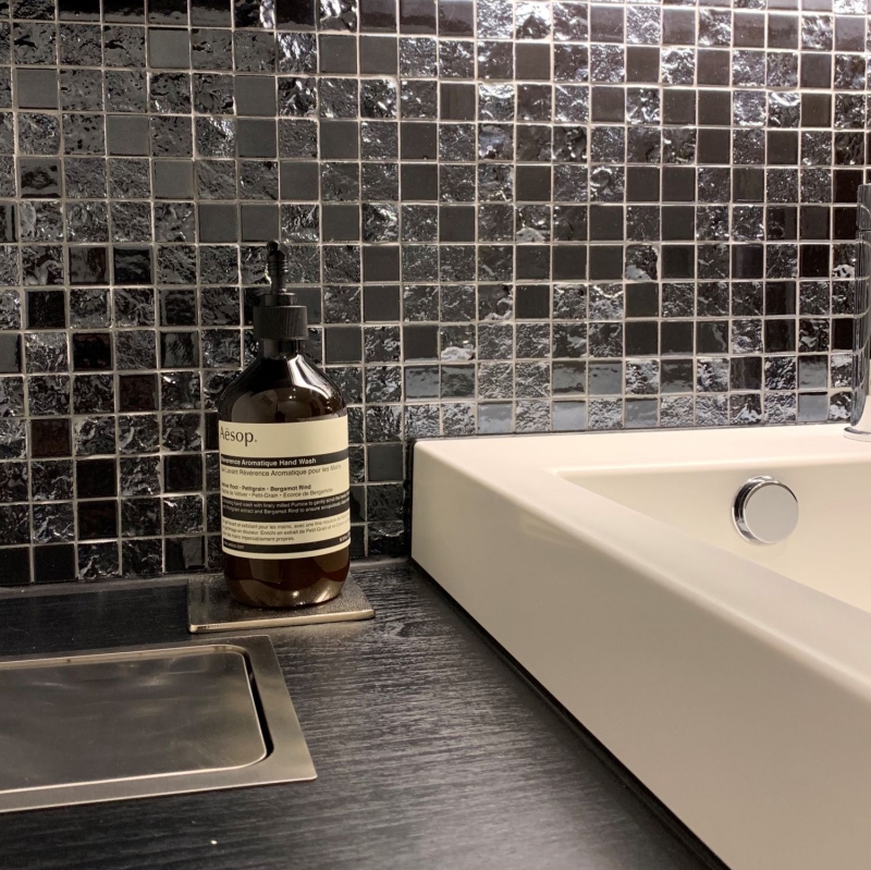 Ceramic mosaic tile exclusive Japan graphite black wall tile backsplash kitchen bathroom WC - MOS18-0303