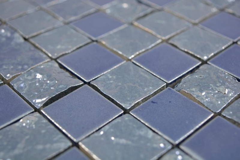 Hand-painted ceramic mosaic Baku blue mosaic tile wall tile backsplash kitchen bathroom MOS18-0004_m