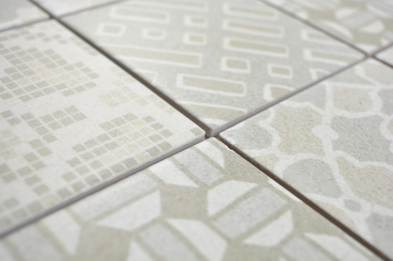 Hand-painted ceramic mosaic picolo BIANCO mosaic tile wall tile backsplash kitchen bathroom MOS22B-B01_m