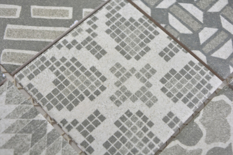 Hand-painted ceramic mosaic picolo GRIGIO mosaic tile wall tile backsplash kitchen bathroom MOS22B-G02_m