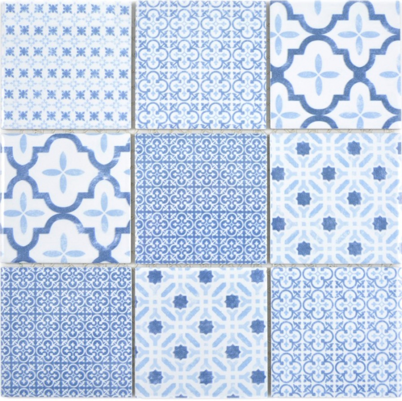 Hand-painted ceramic mosaic COOL blue mosaic tile wall tile backsplash kitchen bathroom MOS22B-CB04_m