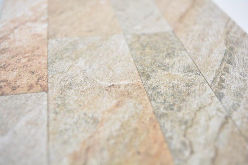 Hand-sampled foil wall cladding Self-adhesive wall cladding Vinyl stone look Golden Honey MOS200-W2202_m