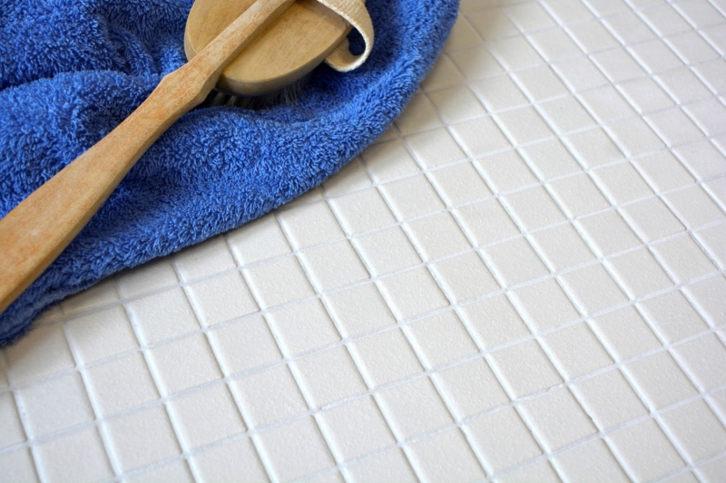 Ceramic mosaic Mosaic tiles SLIPPROOF SLIPPROOF floor Shower tray OLD WHITE MOS18-0102-R10