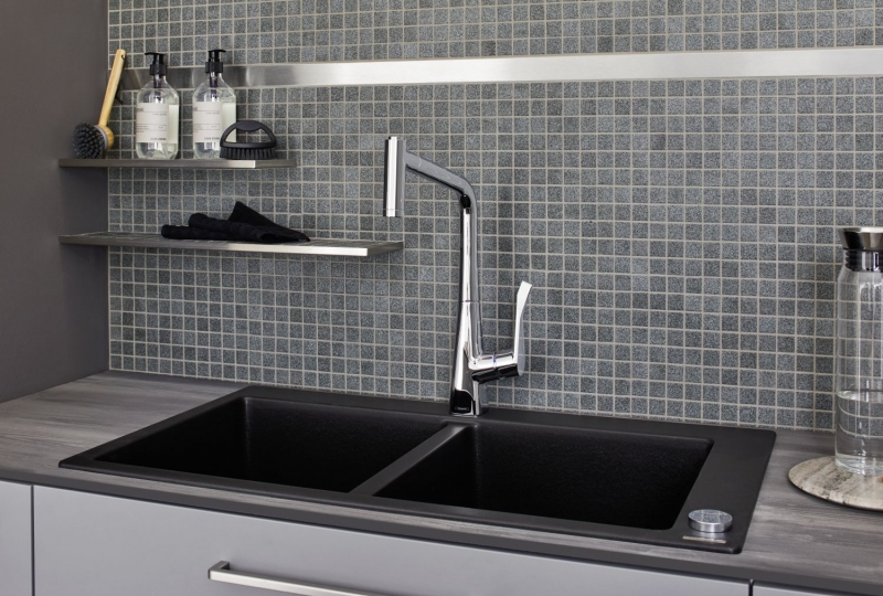 Ceramic mosaic mosaic tiles non-slip non-slip shower tray stone gray matt wall tile - MOS18-0208-R10