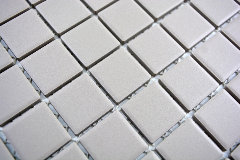 Ceramic mosaic mosaic tiles LIGHT GRAY SOAP GRAY CREAM WALL FLOOR unglazed non-slip kitchen wall - MOS18-0204-R10
