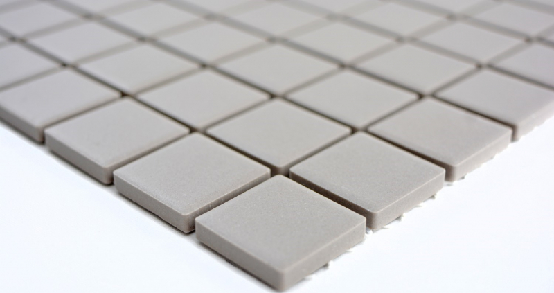Ceramic mosaic mosaic tiles LIGHT GRAY SOAP GRAY CREAM WALL FLOOR unglazed non-slip kitchen wall - MOS18-0204-R10