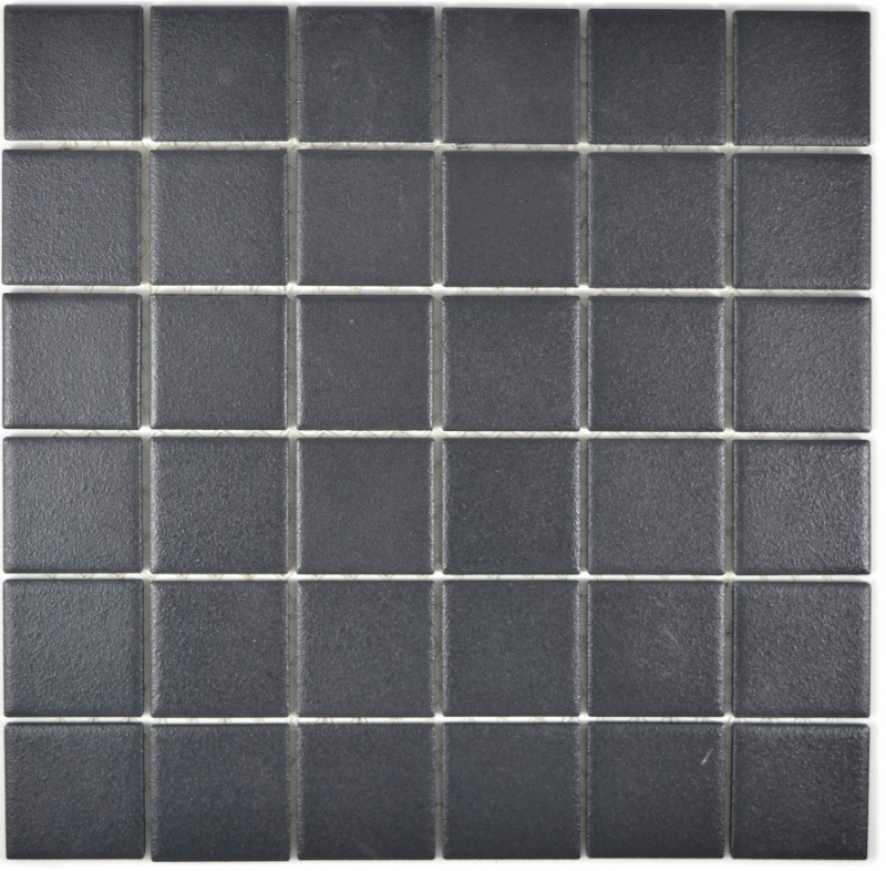 Hand sample mosaic tile ceramic soft black SLIPPROOF SLIPPROOF MOS14-0311-R10_m