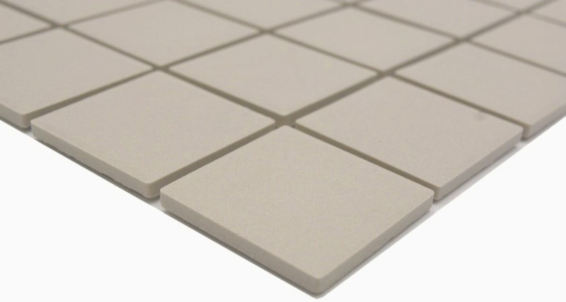 Ceramic mosaic tile light beige magnolia unglazed RUGGED shower base floor tile - MOS14B-1211-R10