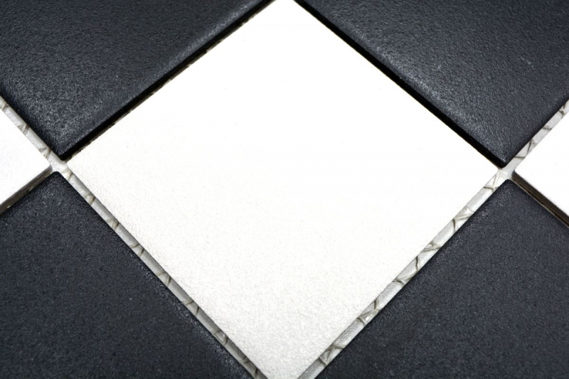 Mosaic tile ceramic chessboard black white shower tray floor tile MOS22-0304-R10_f